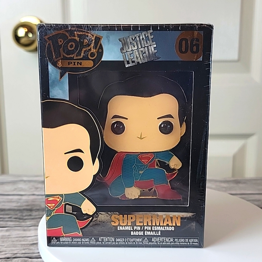 Superman 06 Justice League Funko Pop Enamel Pin